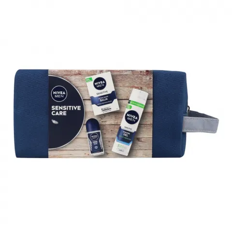 Набір NIVEA д/чол. SENSITIVE CARE 2024 з косметичкою