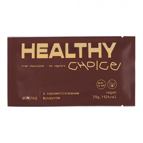 Шок Healthy Choice 25 г мол. з фундуком