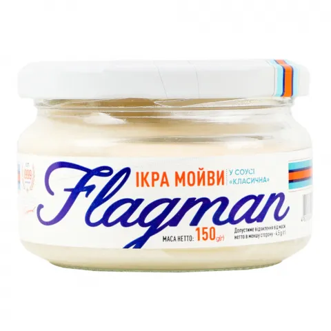 Ікра Мойви Флагман 150 г скл. класична в соусі