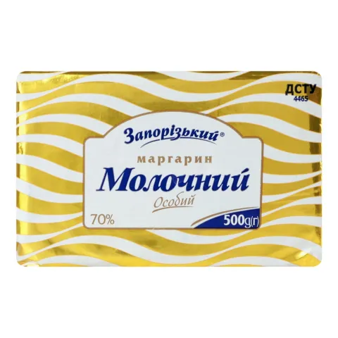 Маргарин Запорізький 500 г 70 Молочний Особливий