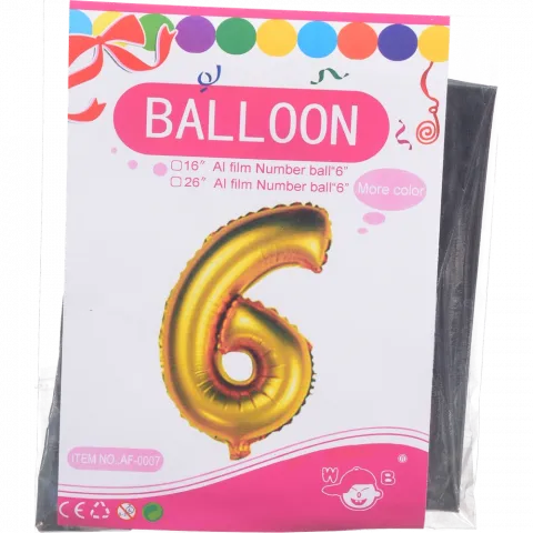 Набір Кульки надувні фольговані Party Goods цифри MK 2723-4 35 шт.
