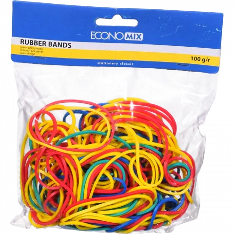 Гумки д/грошей Economix 100 г асорті E41506