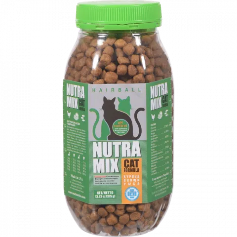 Корм д/котів Нутра Мікс 375 г пл. банка Hairball, pH control