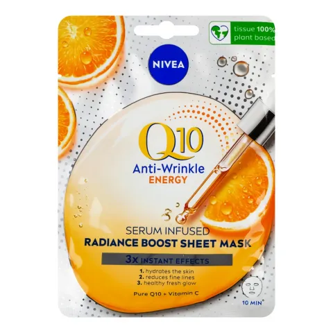 Маска д/обличчя Nivea 1 шт. тканинна Q10 Energy