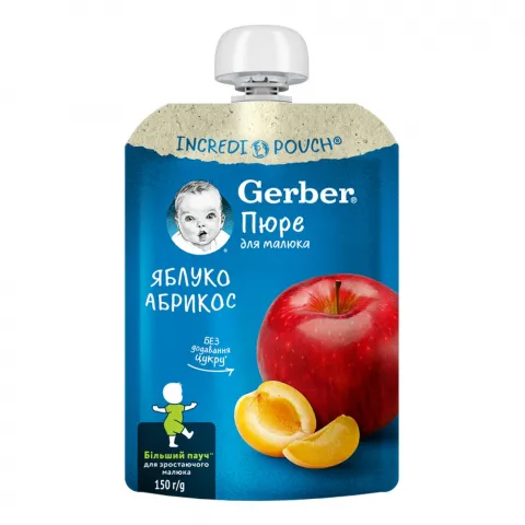 Пюре Gerber 150 г яблуко та абрикос