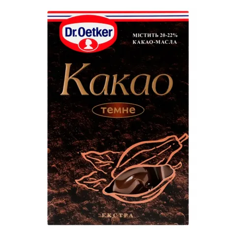 Какао Др.Оеткер 100 г темне
