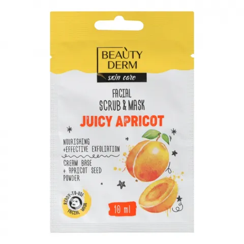 Маска д/обличчя Beautyderm 10 мл скраб Juicy Apricot