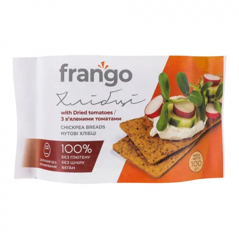 Хлібці Frango 100 г нутові з в`яленими томатами