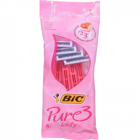 Станок д/гоління BIC 4 шт. Pure Lady 3 рожеві