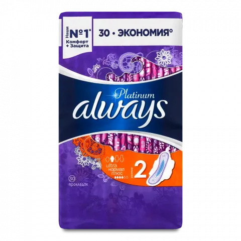 Прокладки Always Ультра 30 шт. ультратонкі Platinum Normal Plus Quatro