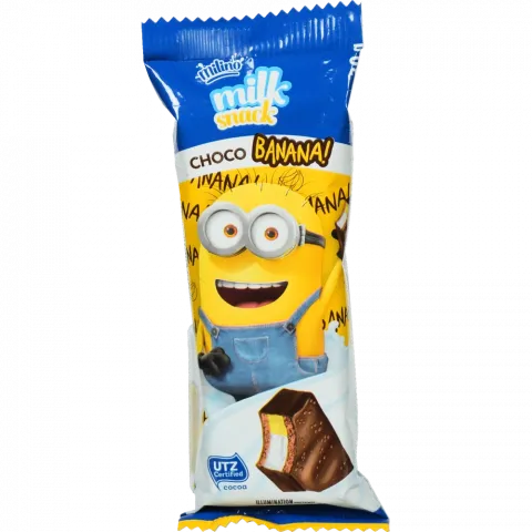 Тістечко Minions Milino Milk Snack 27 г із смаком банану (Австрія)