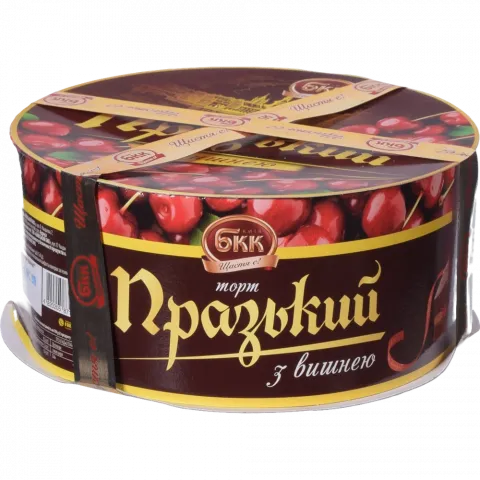 Торт БКК Празький 450 г з вишнею