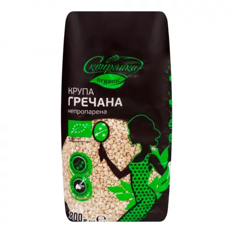 Крупа Сквірянка 800 г гречана 1 ґат. органічна