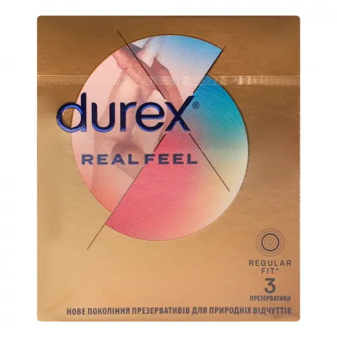 Презервативи Durex 3 шт. Real Feel