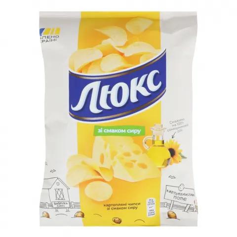 Чипси Люкс 105 г зі смаком сиру