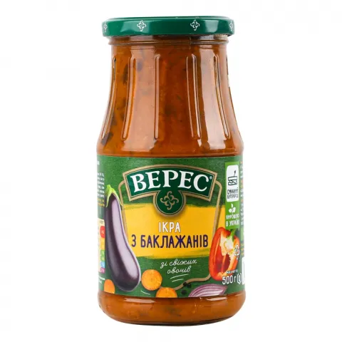 Ікра баклажанова Верес 500 г скл.