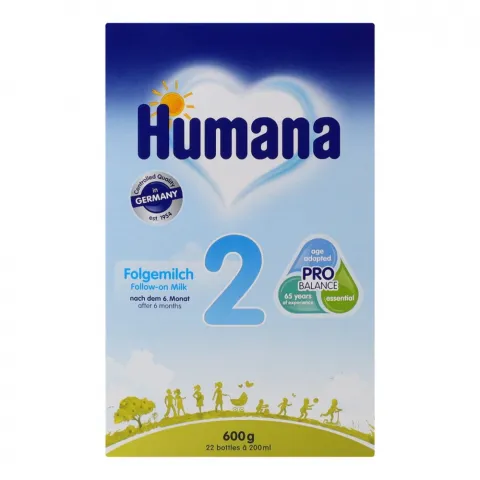 ЗГМ Humana 2 600 г з пребіотиками