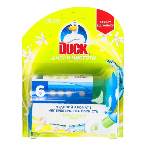 Освіж. д/унітазу Duck диски чистоти Цитрус