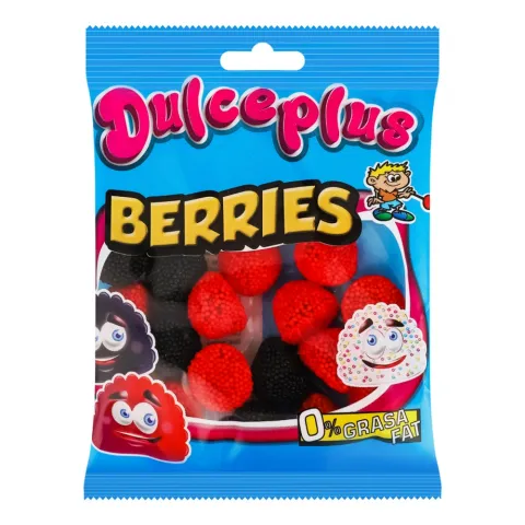 Жувальні цукерки Dulceplus 100 г Дикі ягоди без глютену