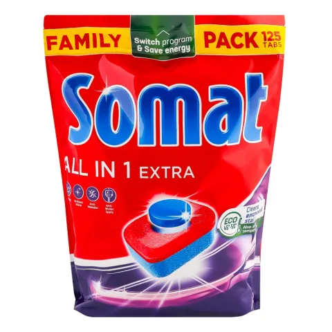Таблетки д/посудом. машин Somat All in One Extra 125 шт.