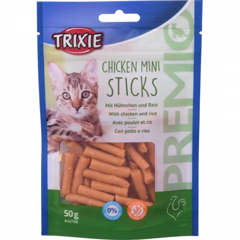 Ласощі д/котів Trixie Premio Mini Sticks 50 г курка/рис 42708