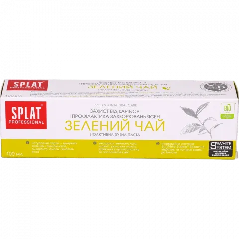 Зуб. паста Splat 100 мл Зелений чай