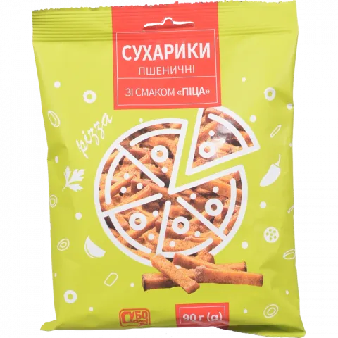 Сухарики Субота пшеничні 90 г зі смаком піци