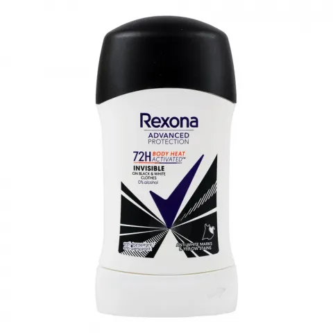 Дезодор Rexona 50 мл стік Невидимий на чорн. та білому 72 год.