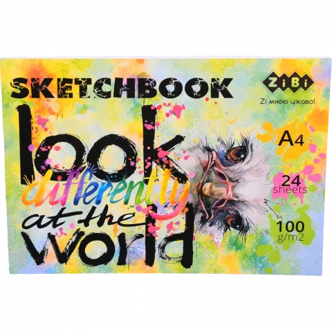 Скетчбук Art Line А4 24 арк. клеєний білий блок 100 гм2 ZB.1466