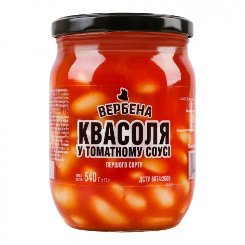 Конс Квасоля Вербена 540 г скл. у т/с