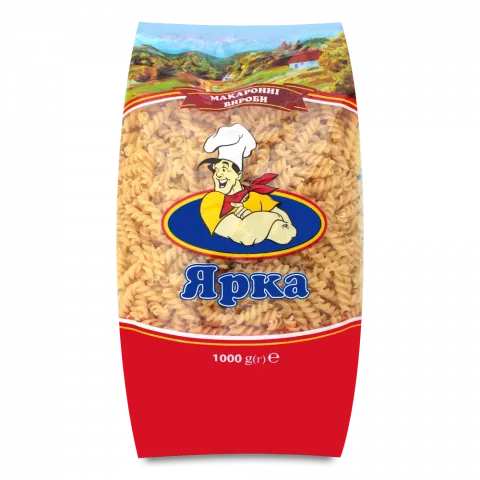 Макарони Ярка 1 кг Спіраль двопроменева