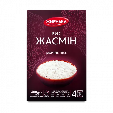 Рис Жменька 400 г карт. Жасмін