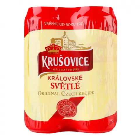 Пиво Крушовіце 4х0,5 л з/б Svetle