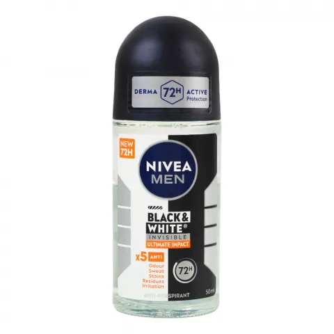 Дезодор Nivea 50 мл кульк. д/чол. чорне та біле Невидимий Extra