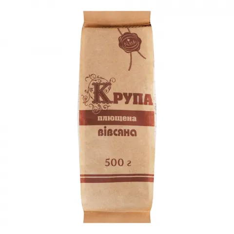 Крупа Козуб Вівсяна 500 г плющена цільнозернова