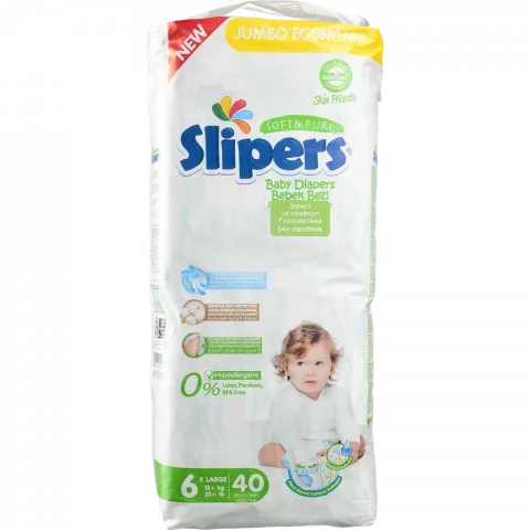 Підг. Slipers J-206 6 Large Jumbo 40 шт. (15+ кг) И349 (Туреччина)