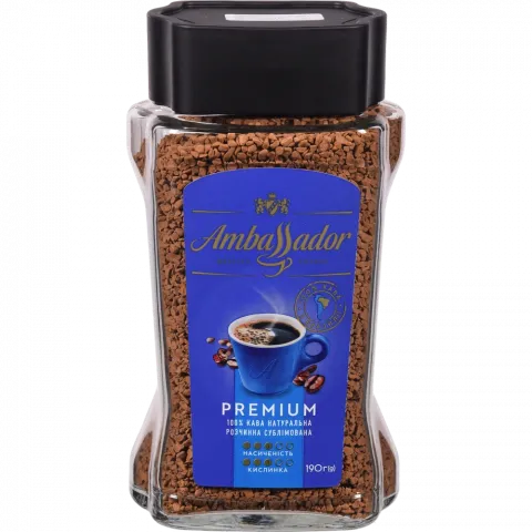 Кава Ambassador 190 г скл. розч. Premium