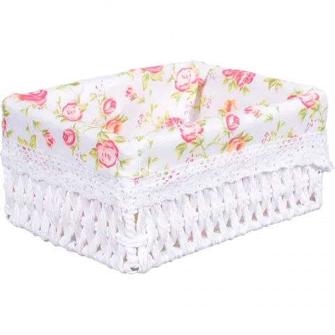 Коробка меблева з тканиною 22x16x10 см арт. SY17809-28 Rose И536