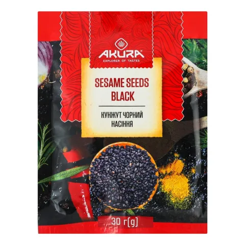 Кунжут Akura 30 г чорний