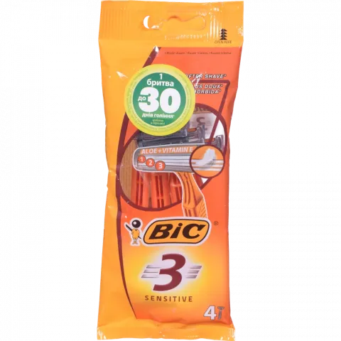 Станок д/гоління BIC 4 шт. Сенсетив 3 леза
