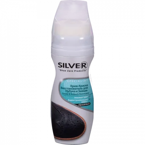 Крем-фарба д/взуття Silver 75/80 мл Преміум відновл. д/нуб. і замша чорн.