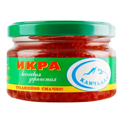 Ікра лососева зерниста 185 г скл. Камчадал