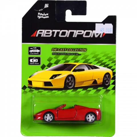 Іграшка Машина Автопром 1:64 метал. планш. 53900/1/2