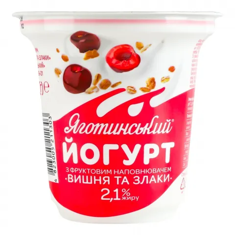 Йогурт Яготинське 2,1 260 мл Вишня та злаки