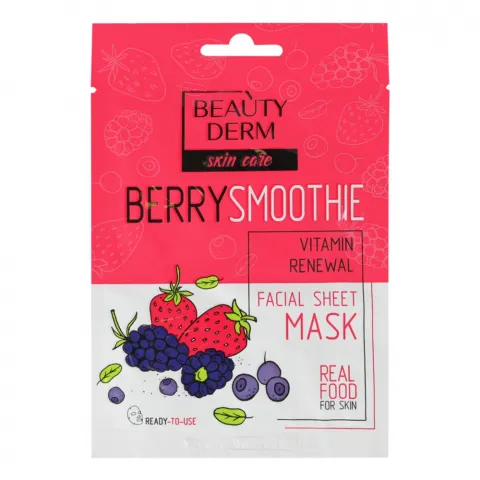 Маска Beauty Derm 25 мл тканинна Ягідний смузі