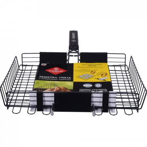 Решітка-гриль FORESTER BQ-NS03 26х38 см об`ємна велика антипригарна