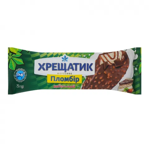 Морозиво Хрещатик 75 г ескімо зі смаком лісового горіха