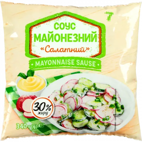 Майонезний соус 7` 30 340 г ф/пак. Салатний`