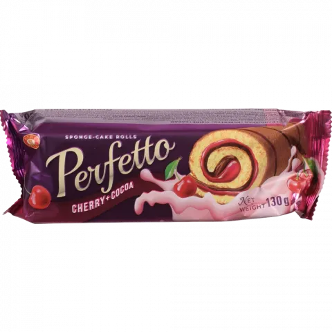 Рулет ХБФ Perfetto 130 г Вишня-какао