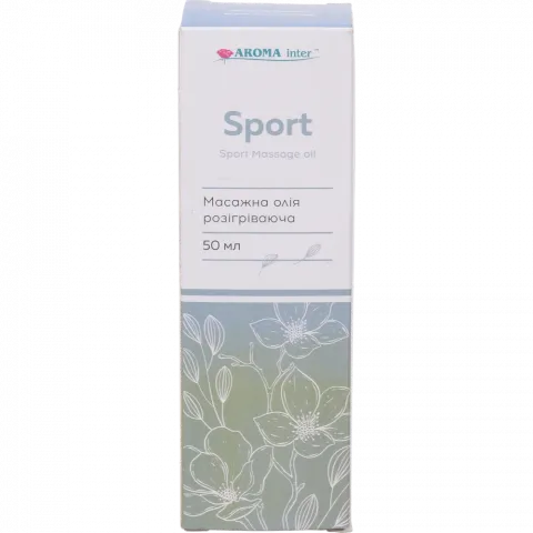 Олія д/масажу Арома Інтер 50 мл розігріваюча Sport